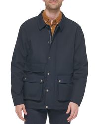 Cole Haan - Waxed Cotton Rain Shirt Jacket - Lyst