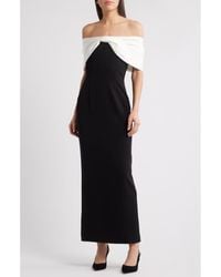 Sonya Moda - Belluno Off The Shoulder Column Gown - Lyst