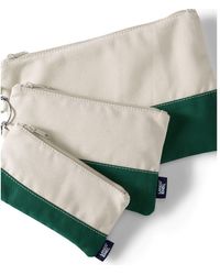 Lands' End - Zip Canvas Pouch 3 Pack - Lyst