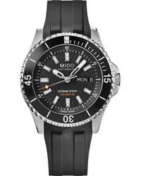 MIDO - Ocean Star 200 Automatic Rubber Strap Watch, 42.5Mm - Lyst