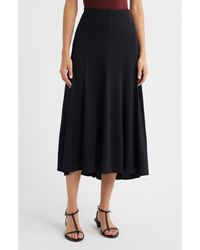 Theory - Fluted Seam Sweate Skirt - Lyst
