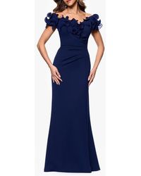 Xscape Evenings - Lace Detail Off The Shoulder Sheath Gown - Lyst