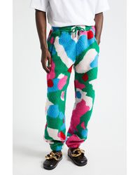 JW Anderson - Multicolor Graphic Fleece Sweatpants - Lyst