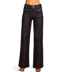 Ramy Brook - Fay Patch Pocket Wide Leg Jeans - Lyst