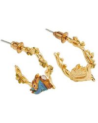 Fable England - X Peter Rabbit Jumping Clover Hoop Earrings - Lyst