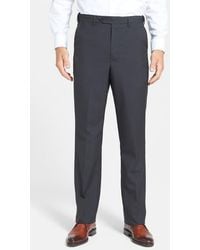 Berle - Self Sizer Waist Plain Weave Flat Front Washable Trousers - Lyst