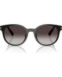 Michael Kors - Pienza 53Mm Gradient Round Sunglasses - Lyst