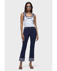Hudson Jeans - Barbara Pintucked Cuffed Bootcut Crop - Lyst