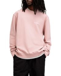 AllSaints - Access Cotton Graphic Sweatshirt - Lyst
