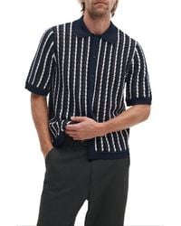 Rag & Bone - Dalton Texture Knit Short Sleeve Button-Up Shirt - Lyst
