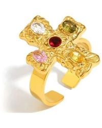 VIDAKUSH - Belvedere Cross Ring - Lyst
