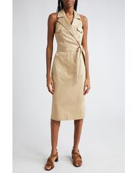 Veronica Beard - Kitana Sleeveless Stretch Cotton Coat Dress - Lyst