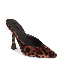 gloss pointed mules