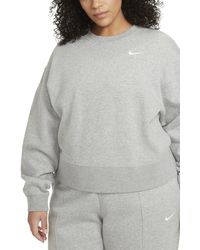 sportswear embroidered glam fleece sweatshirt