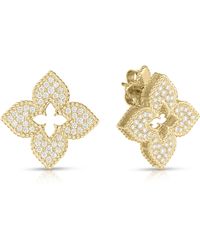 Roberto Coin - Venetian Princess Diamond Stud Earrings - Lyst
