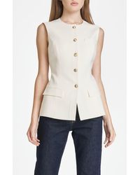 Wayf - Della Button-Up Vest - Lyst