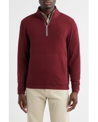 Scott Barber - Mock Neck Stretch Fleece Half Zip Pullover - Lyst