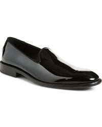 BOSS - Derrek Patent Leather Venetian Loafer - Lyst