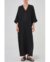 ocean + main - Gauze Arc Seam Caftan - Lyst