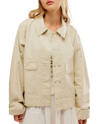 Free People - Suzy Cotton & Linen Jacket - Lyst