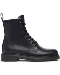 Nero Giardini - Faux Fur Lined Combat Boot - Lyst