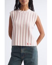 Eckhaus Latta - Gender Inclusive Keyboard Stripe Merino Wool Sweater Vest - Lyst