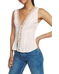 Reformation - Cristina Floral Sleeveless Blouse - Lyst