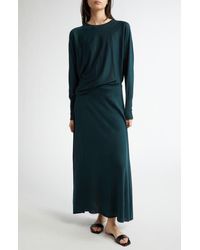 Johnstons of Elgin - Superfine Cashmere & Silk Sweater Skirt - Lyst