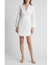 French Connection - Isabelle Long Sleeve Asymmetric Shirtdress - Lyst