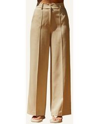 Crescent - Pleated Wide Leg Trouser Pants - Lyst