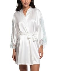 In Bloom - Lillie Lace Trim Satin Wrap - Lyst