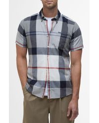 Barbour - Doughill Plaid Short Sleeve Cotton & Linen Button-Down Shirt - Lyst