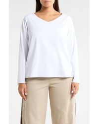 Lyssé - Ntial V-Neck Long Sleeve Top - Lyst