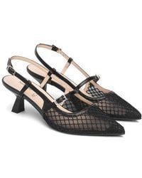 Nero Giardini - Mesh Pointed Toe Slingback Pump - Lyst