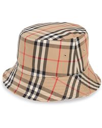 burberry nova check bucket hat