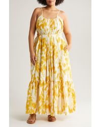 Nordstrom - Tie Back Tiered Maxi Dress - Lyst