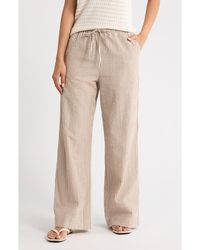 Marine Layer - Josie Stripe Seersucker Drawstring Pants - Lyst