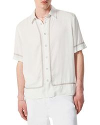 Rag & Bone - Dalton Embroidered Short Sleeve Button-Up Shirt - Lyst
