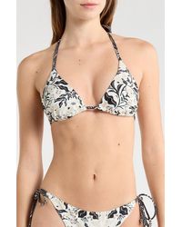 Ramy Brook - Nikoleta Floral Appliqué Triangle Bikini Top - Lyst