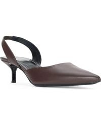 STAUD - Sebastian Slingback Pointed Toe Kitten Heel Pump - Lyst