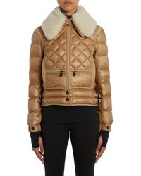 3 MONCLER GRENOBLE - Chaviere Quilted Down Jacket With Genuine Shearling Trim - Lyst