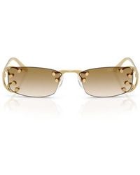 Prada - 52Mm Gradient Rectangular Sunglasses - Lyst