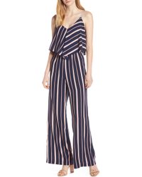 charles henry faux wrap jumpsuit