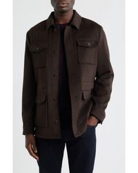 Nordstrom - Felted Wool Blend Field Jacket - Lyst
