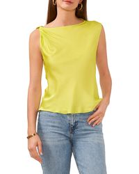 Vince Camuto - Twist Shoulder Sleeveless Top - Lyst
