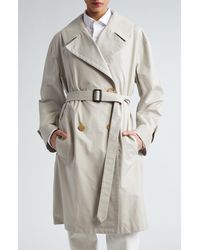 Max Mara - Belted Double Breasted Trench Coat - Lyst