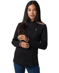 Saint + Sofia - Cotton Biker Jacket - Lyst