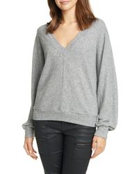 Joie - Uni Ribbed V-Neck Top - Lyst