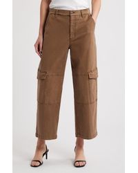 FRAME - The Station Crop Cargo Pants - Lyst