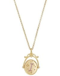 Fable England - I Initial Iris Spinner Chain Necklace - Lyst